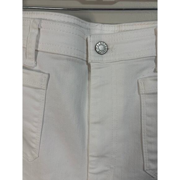 Talbots Flawless White High Waist Wide Leg Crop Jeans Size 14 - Picture 4 of 9